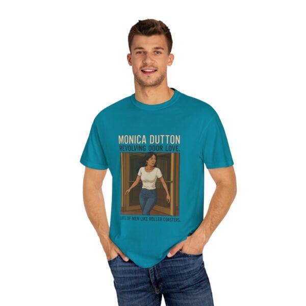 Monica Dutton Love Is a Revolving Door T-shirt - Unisex - Image 36