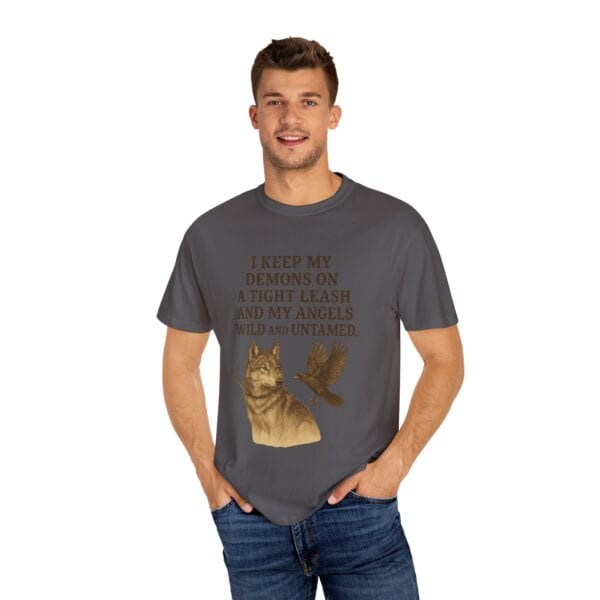 Wild Angels – Wolf and Raven Tee - Image 44