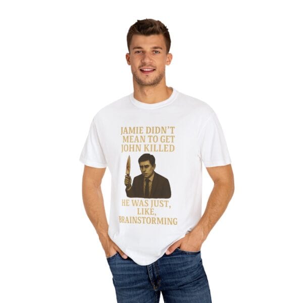 Unisex T-Shirt Jamie wasn't trying to kill John Funny Graphic Tee - Image 4