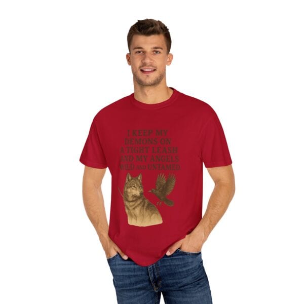 Wild Angels – Wolf and Raven Tee - Image 60