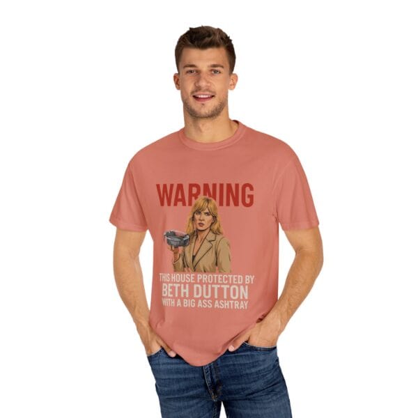 T-shirt - Beth and a Big Ashtray Unisex Garment-Dyed Tee - Image 8