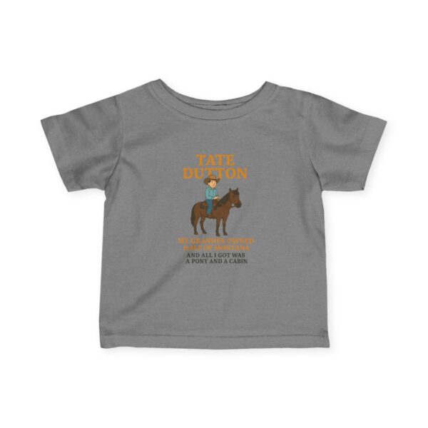 Tate Dutton – Pony and a Cabin Kids Tee, Toddler Tee, Unique Baby Shower Present - Image 25