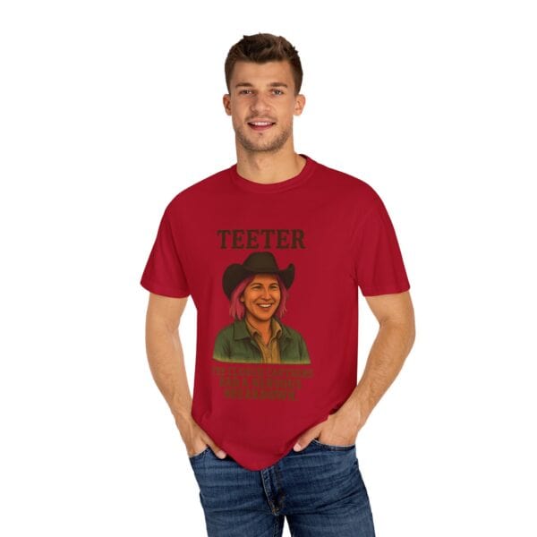Garment-Dyed T-shirt - Teeter Nervous Breakdown Design - Image 60