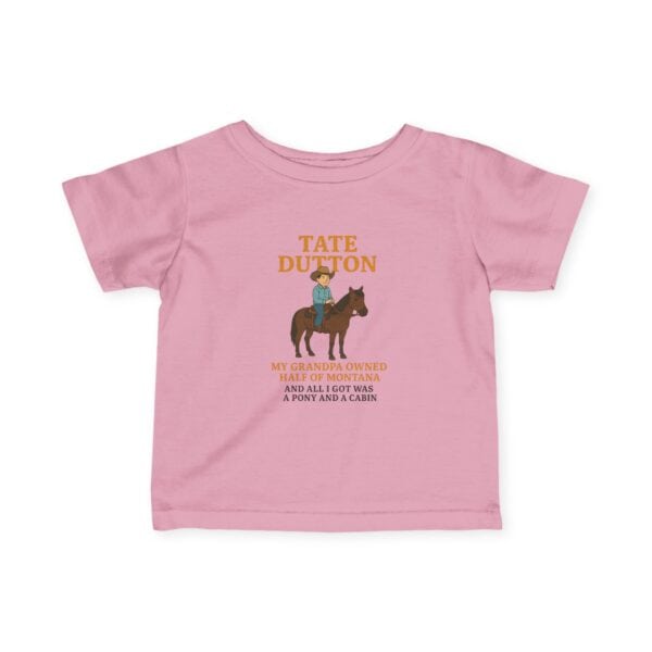 Tate Dutton – Pony and a Cabin Kids Tee, Toddler Tee, Unique Baby Shower Present - Image 34