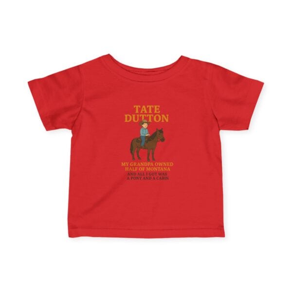 Tate Dutton – Pony and a Cabin Kids Tee, Toddler Tee, Unique Baby Shower Present - Image 40