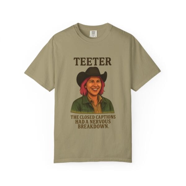 Garment-Dyed T-shirt - Teeter Nervous Breakdown Design - Image 13