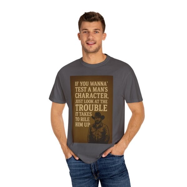 Unisex T-shirt Rip Rile a Man Up Graphic Tee - Image 48
