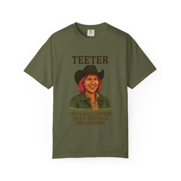 Garment-Dyed T-shirt - Teeter Nervous Breakdown Design - Image 33