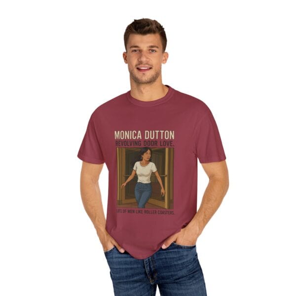 Monica Dutton Love Is a Revolving Door T-shirt - Unisex - Image 56