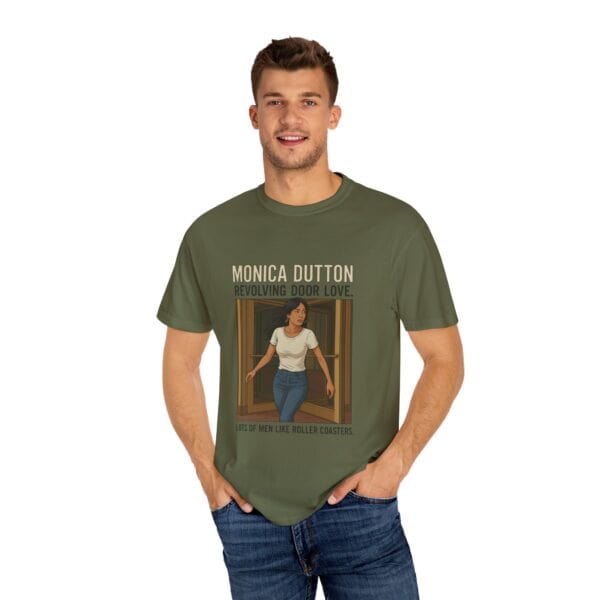 Monica Dutton Love Is a Revolving Door T-shirt - Unisex - Image 32