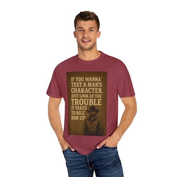 Unisex T-shirt Rip Rile a Man Up Graphic Tee - Image 60