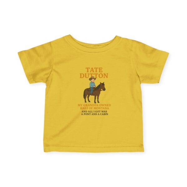 Tate Dutton – Pony and a Cabin Kids Tee, Toddler Tee, Unique Baby Shower Present - Image 13
