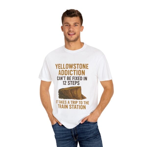 Yellowstone Addiction – Train Station Tee - Image 4