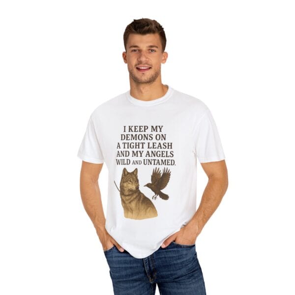 Wild Angels – Wolf and Raven Tee - Image 4