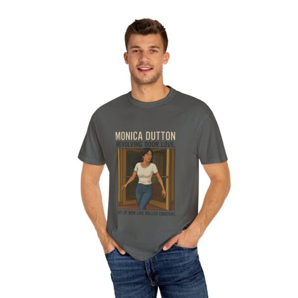 Monica Dutton Love Is a Revolving Door T-shirt - Unisex - Image 24