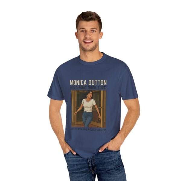 Monica Dutton Love Is a Revolving Door T-shirt - Unisex - Image 52