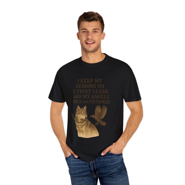 Wild Angels – Wolf and Raven Tee - Image 48