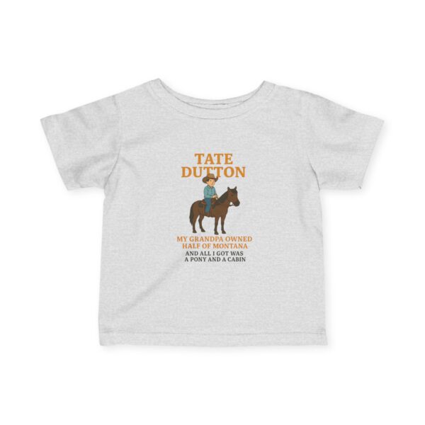 Tate Dutton – Pony and a Cabin Kids Tee, Toddler Tee, Unique Baby Shower Present - Image 7
