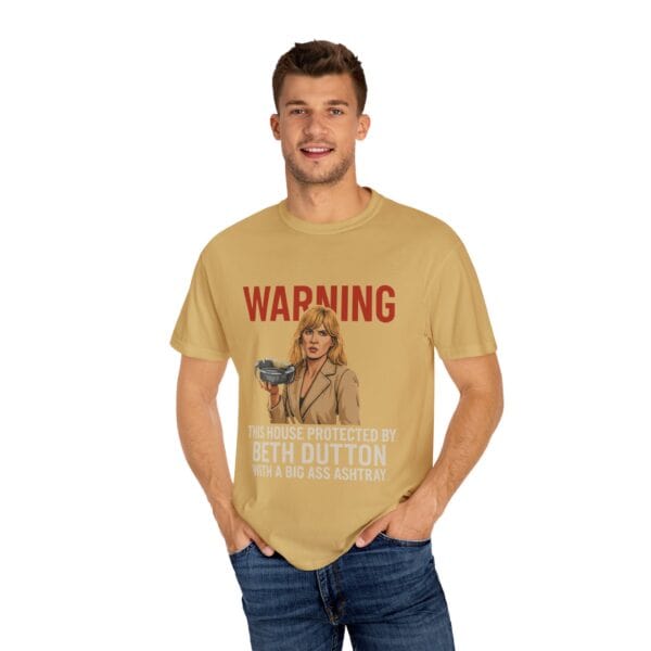 T-shirt - Beth and a Big Ashtray Unisex Garment-Dyed Tee - Image 12
