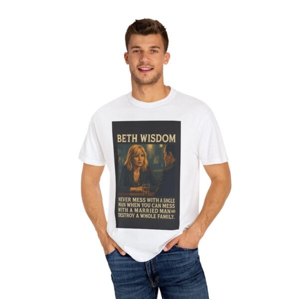 Beth Wisdom: Maximum Carnage Edition – Unisex Garment-Dyed T-Shirt - Image 4